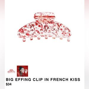 Emi Jay Big Effing Claw Clip in French Kiss